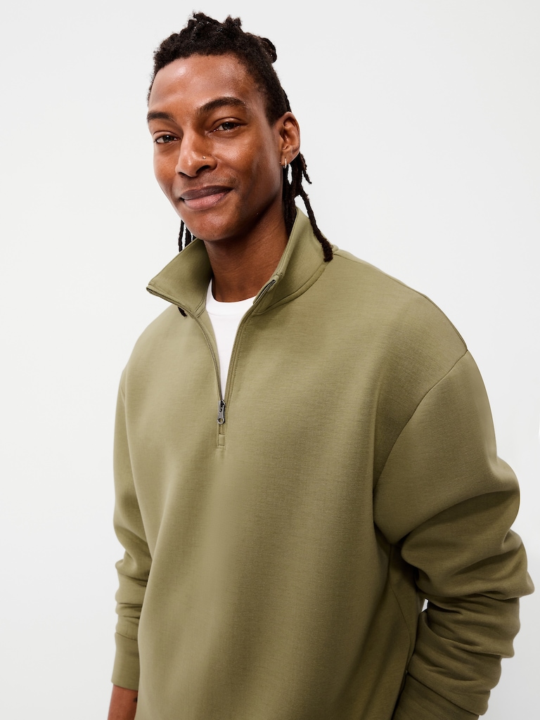 Bounce Fleece Oversized Quarter-Zip Pullover