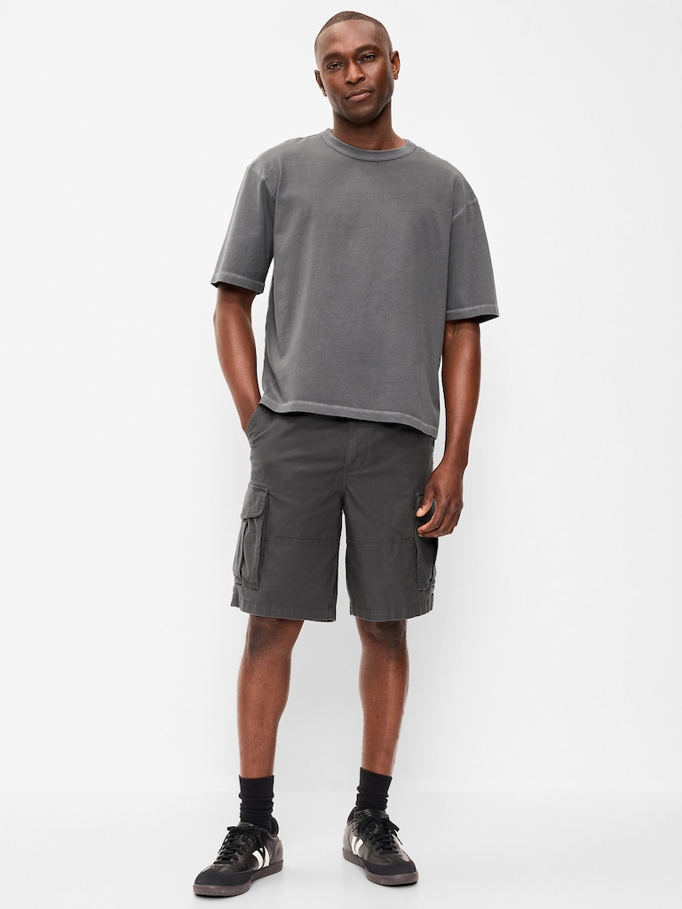 90's Loose Lived-In Cargo Shorts -- 10-inch inseam