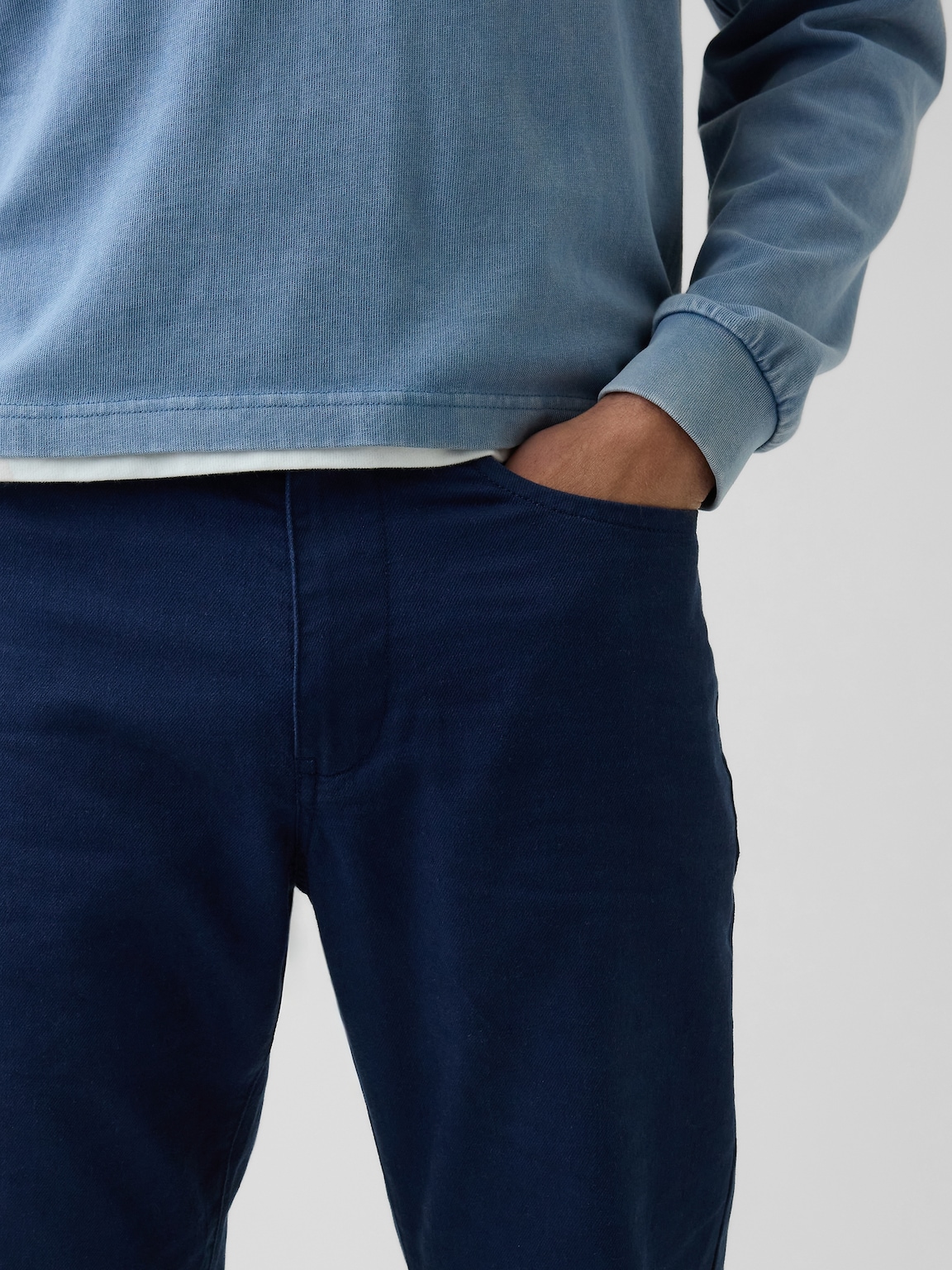 Linen-Cotton Relaxed Straight Pants