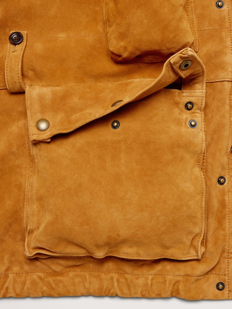 Suede Multi-Pocket Jacket