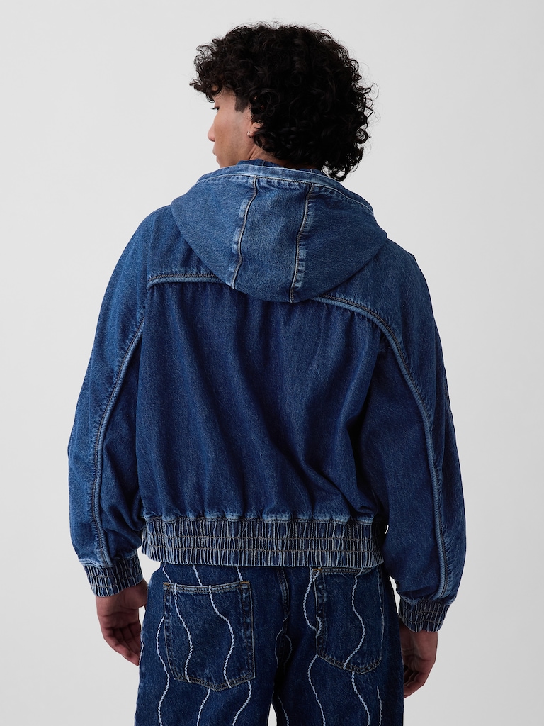 Gap × HFR Denim Zip Hoodie by Daveed Baptiste