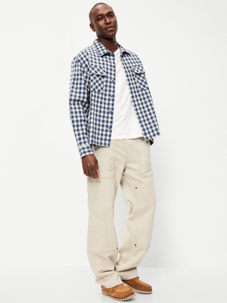 Loose Fit Cropped Shirt