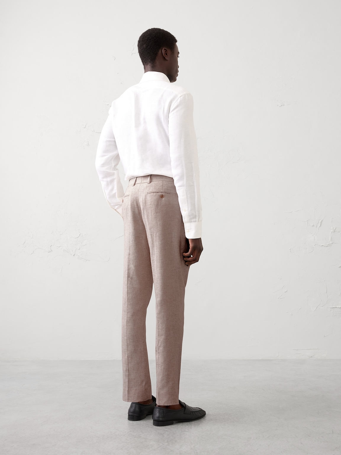 Linen-Blend Suit Trouser