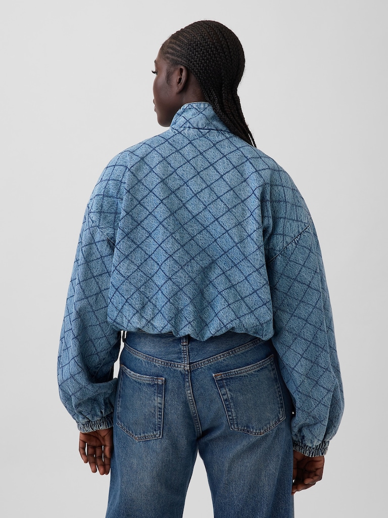 Gap × HFR Stitched Denim Bomber Jacket by LaTouché