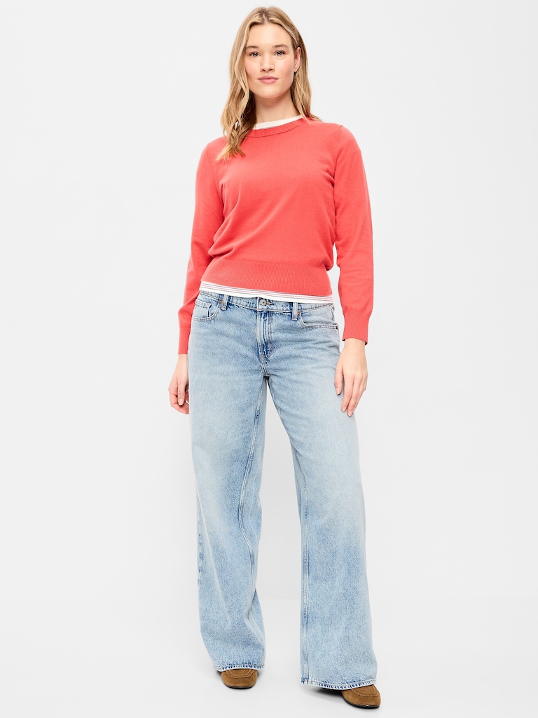 Low-Rise Baggy Wide-Leg Jeans