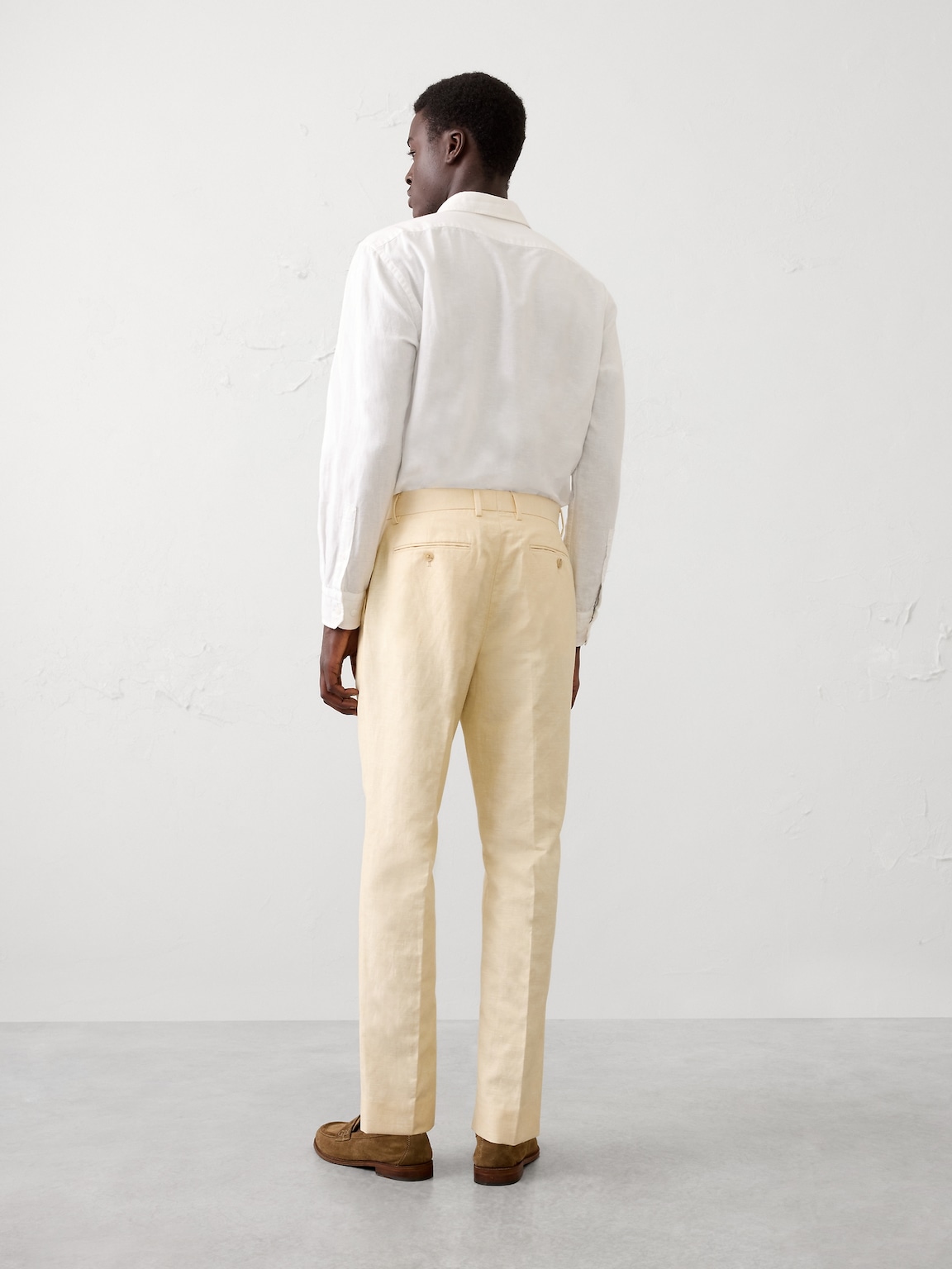 Linen-Blend Suit Trouser