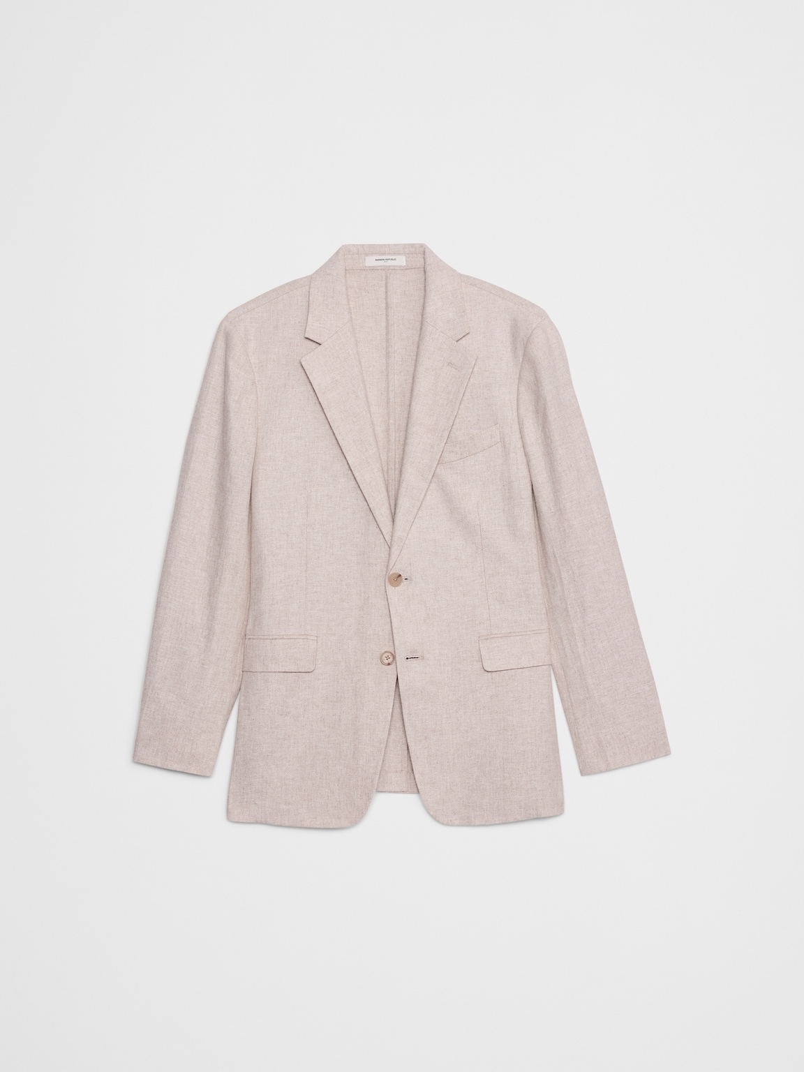 Linen-Blend Suit Jacket