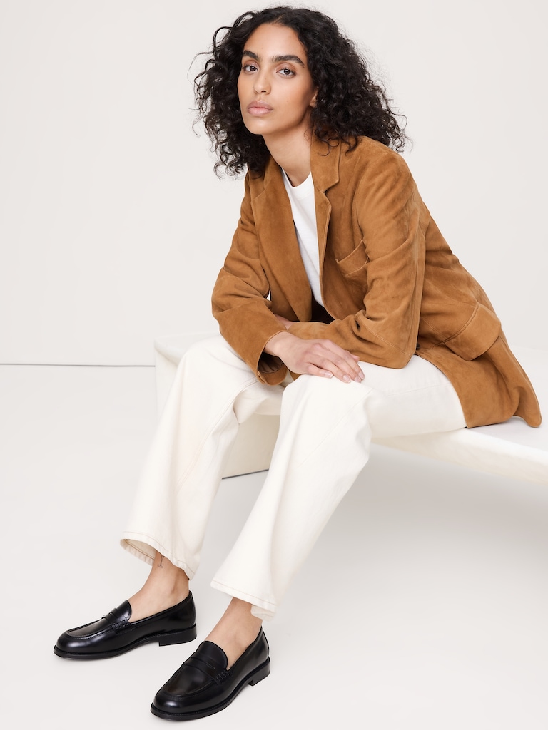 Italian Leather Penny Loafer