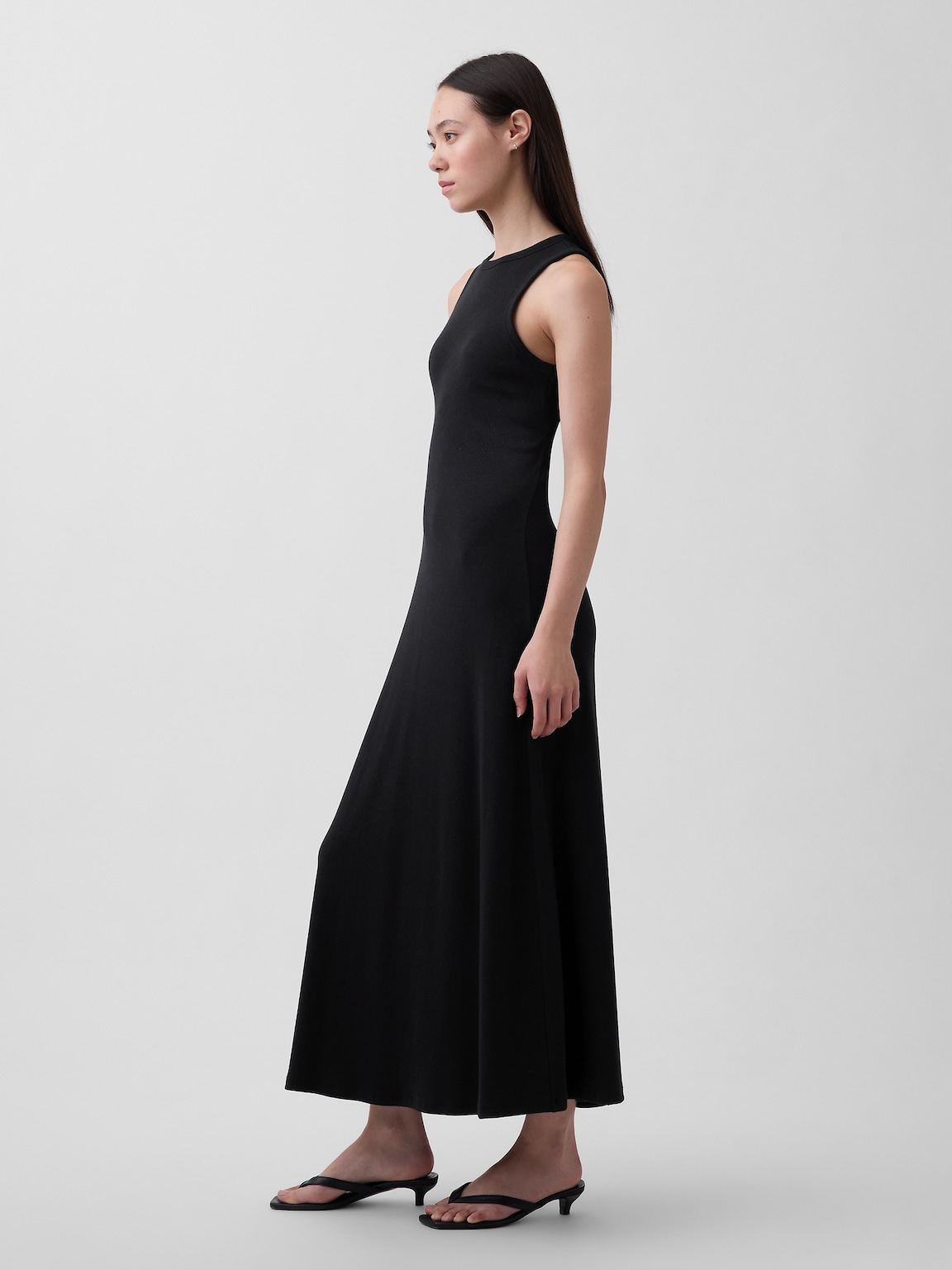 Modern Rib Shelf-Bra Maxi Dress