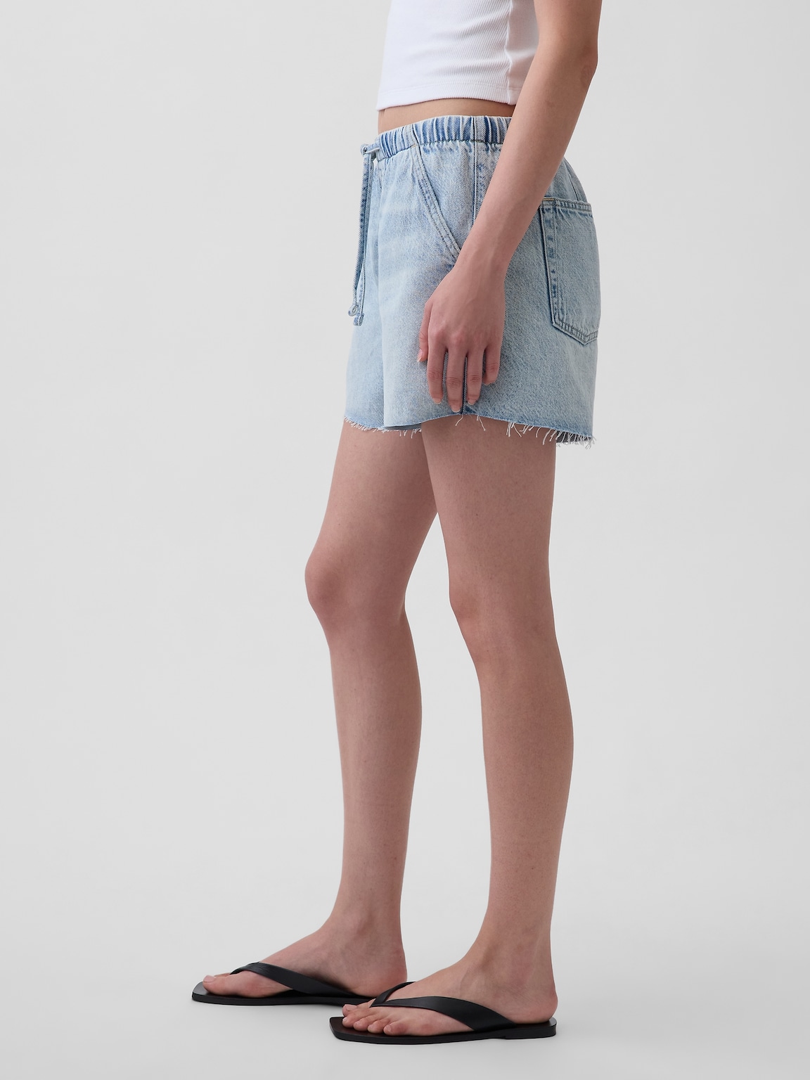 3.5” UltraSoft Low Slung Easy Denim Shorts