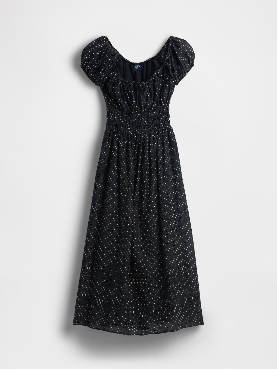 Voile Smocked Waist Maxi Dress