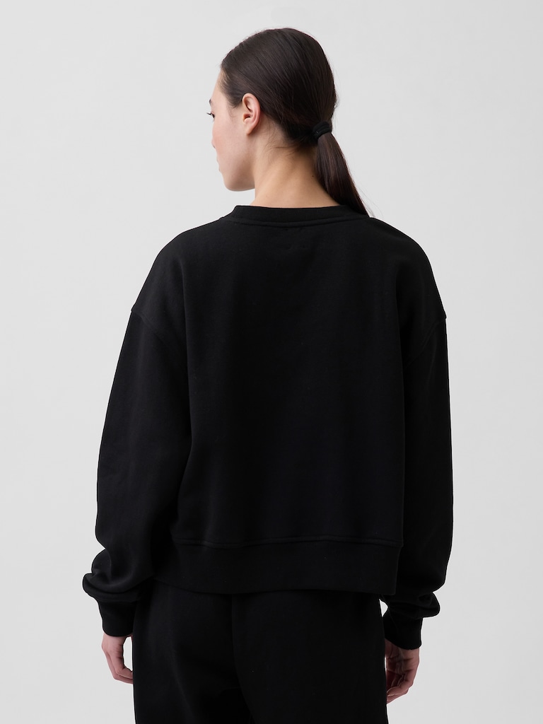 VintageSoft Oversized Split-Hem Sweatshirt