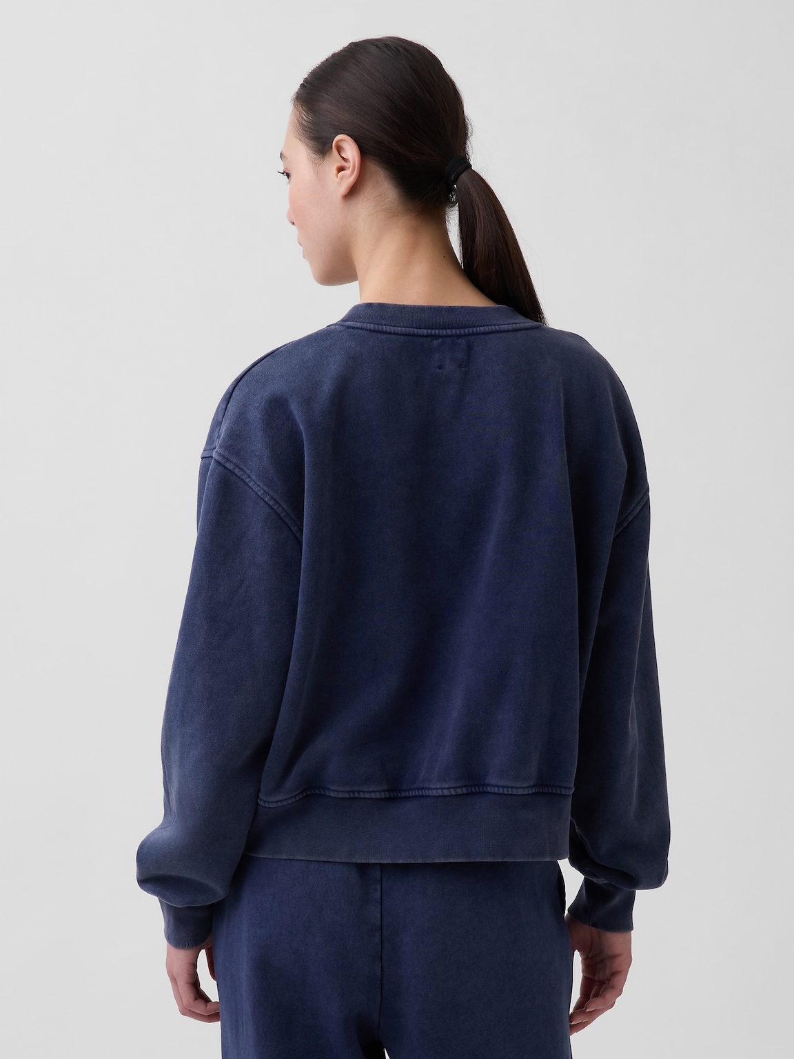 VintageSoft Oversized V-Neck Sweatshirt