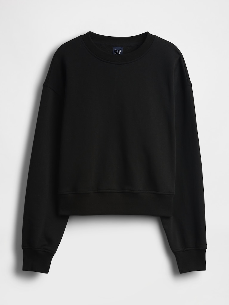 VintageSoft Oversized Split-Hem Sweatshirt