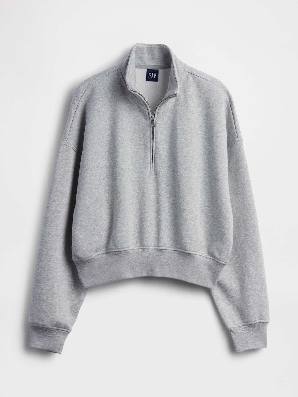 VintageSoft Oversized Half-Zip Wedge Pullover