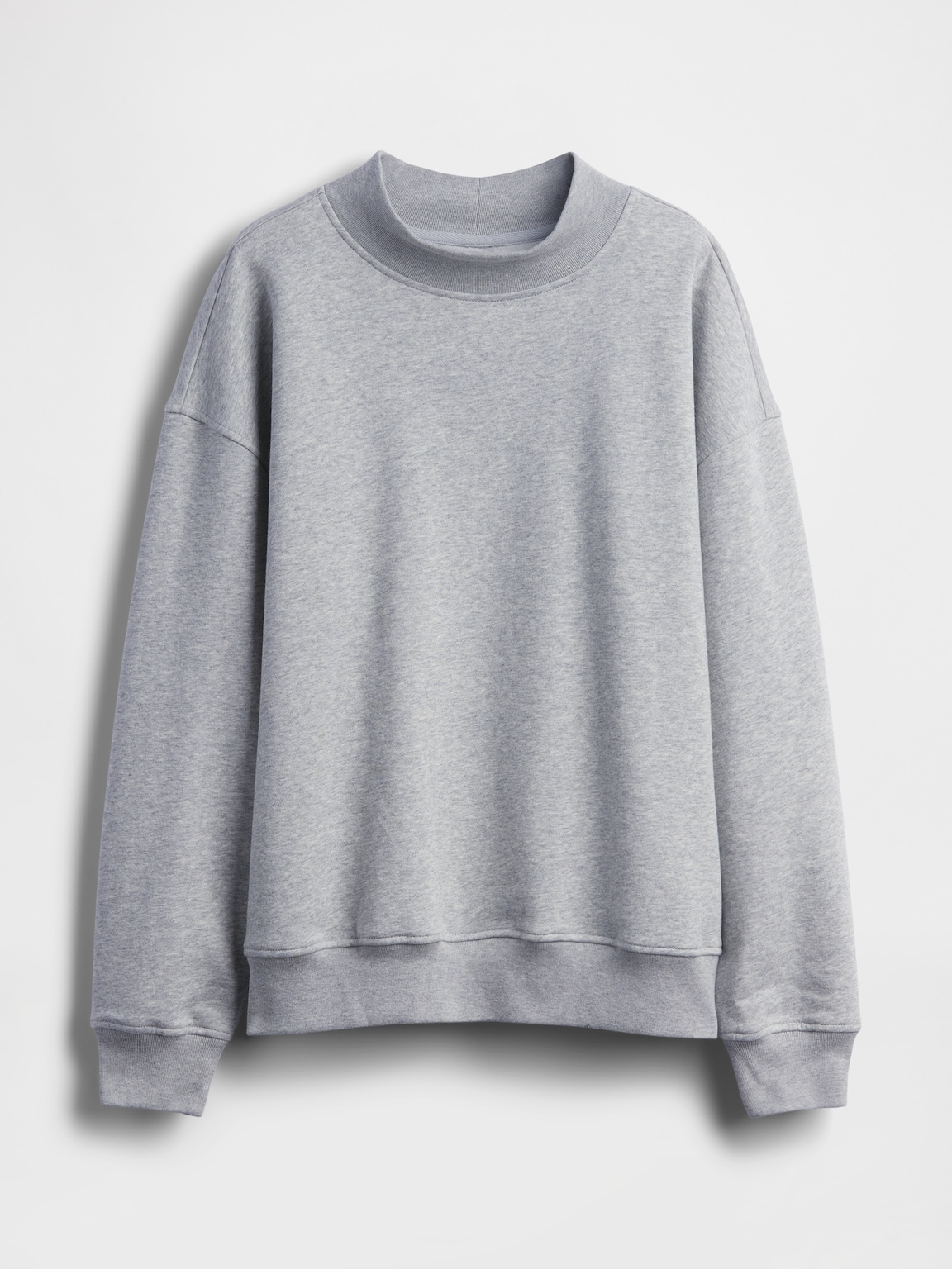 VintageSoft Oversized Mockneck Tunic Sweatshirt