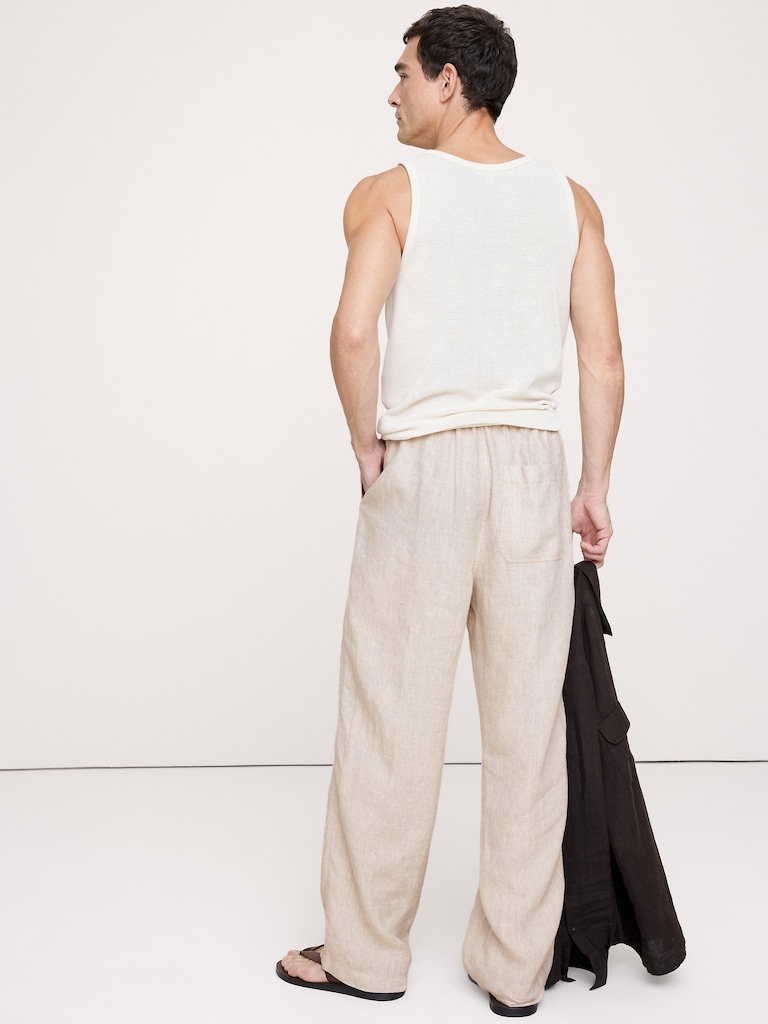 Relaxed Linen Pull-on Beach Pant