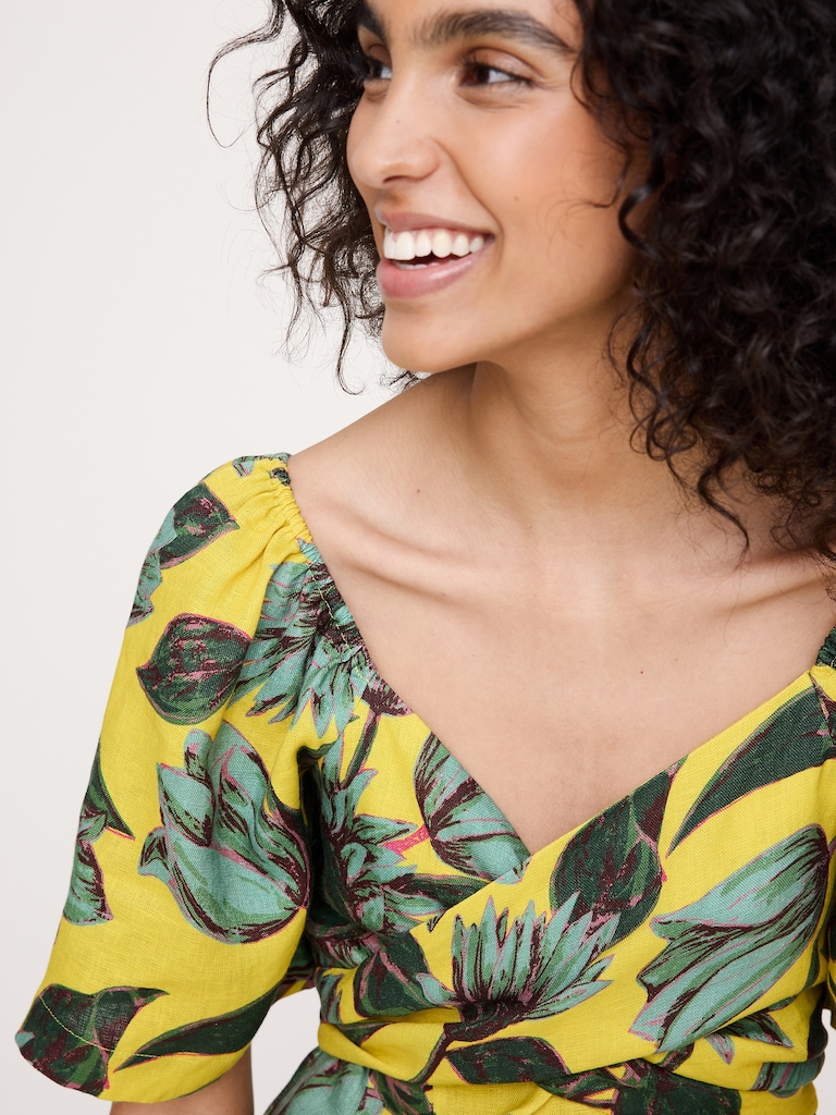 Linen Sweetheart Maxi Dress