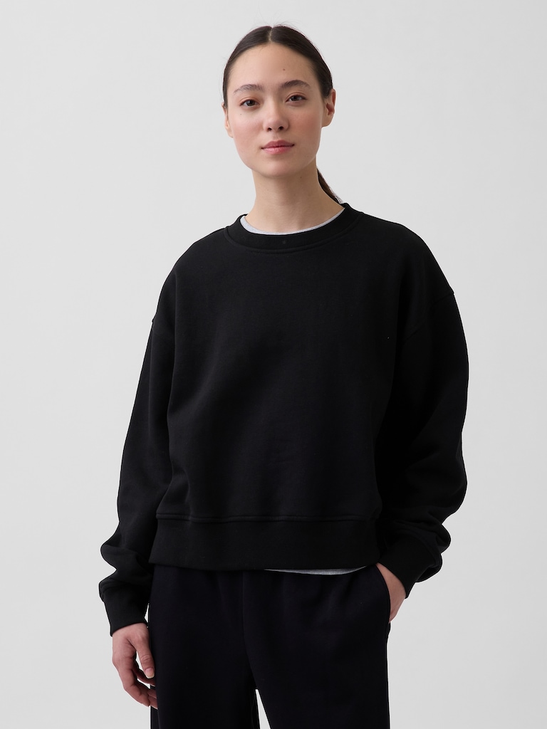 VintageSoft Oversized Split-Hem Sweatshirt