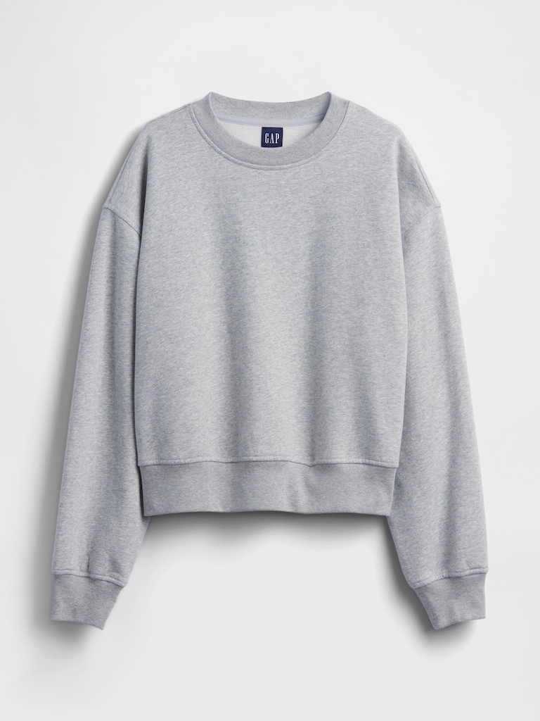 VintageSoft Oversized Split-Hem Sweatshirt