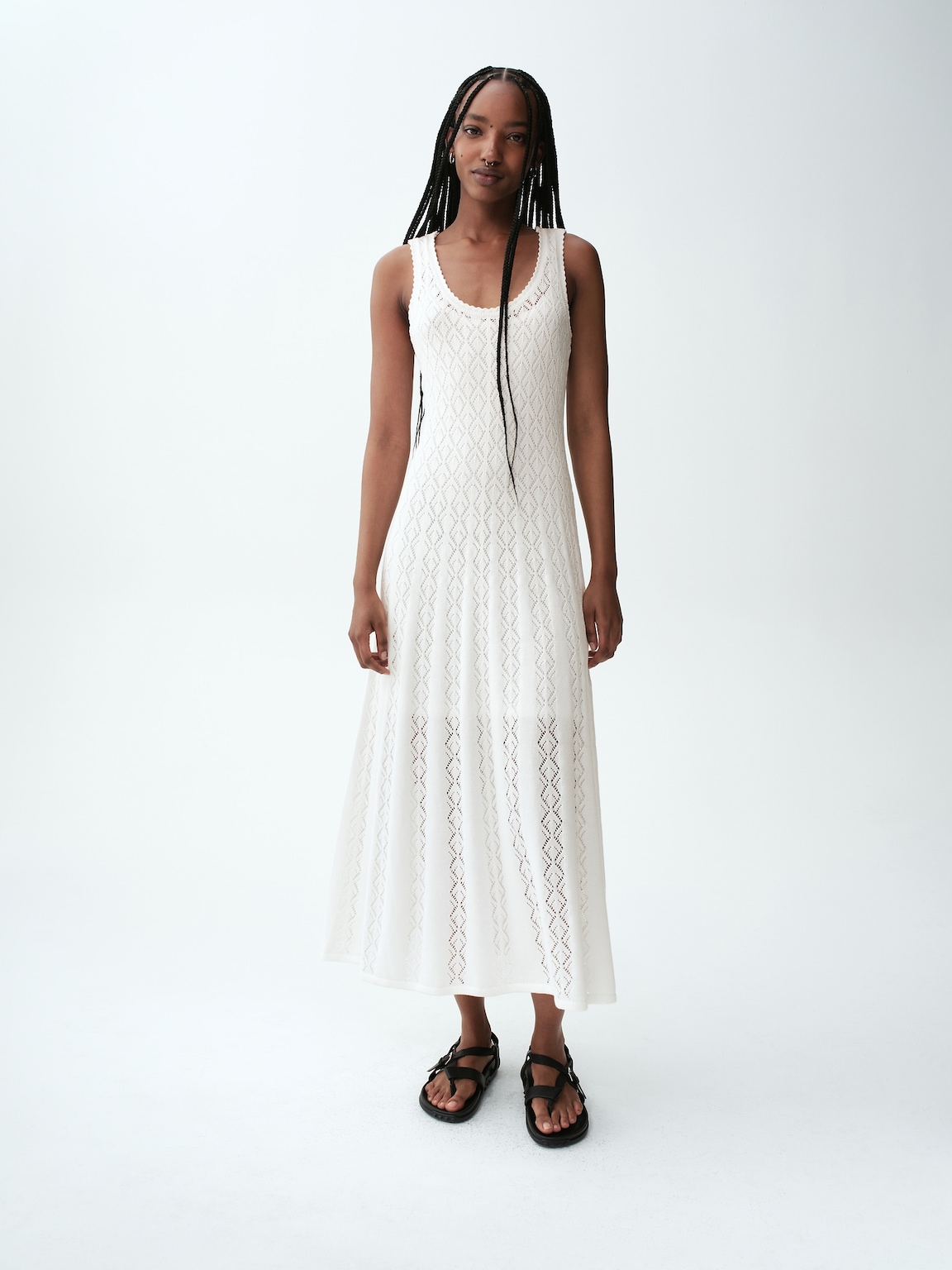 Pointelle Maxi Dress