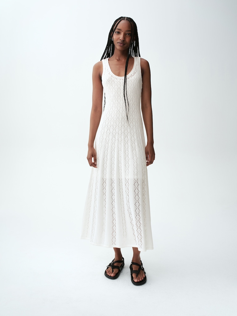 Pointelle Maxi Dress