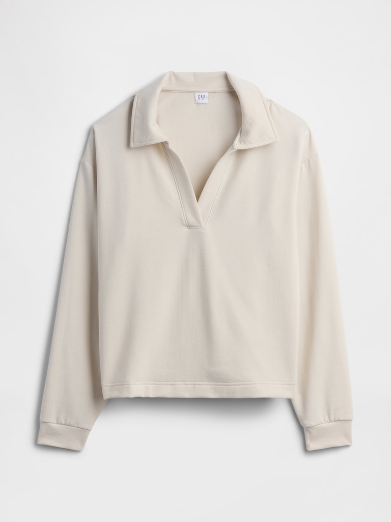 CloudLight Relaxed Polo Sweatshirt