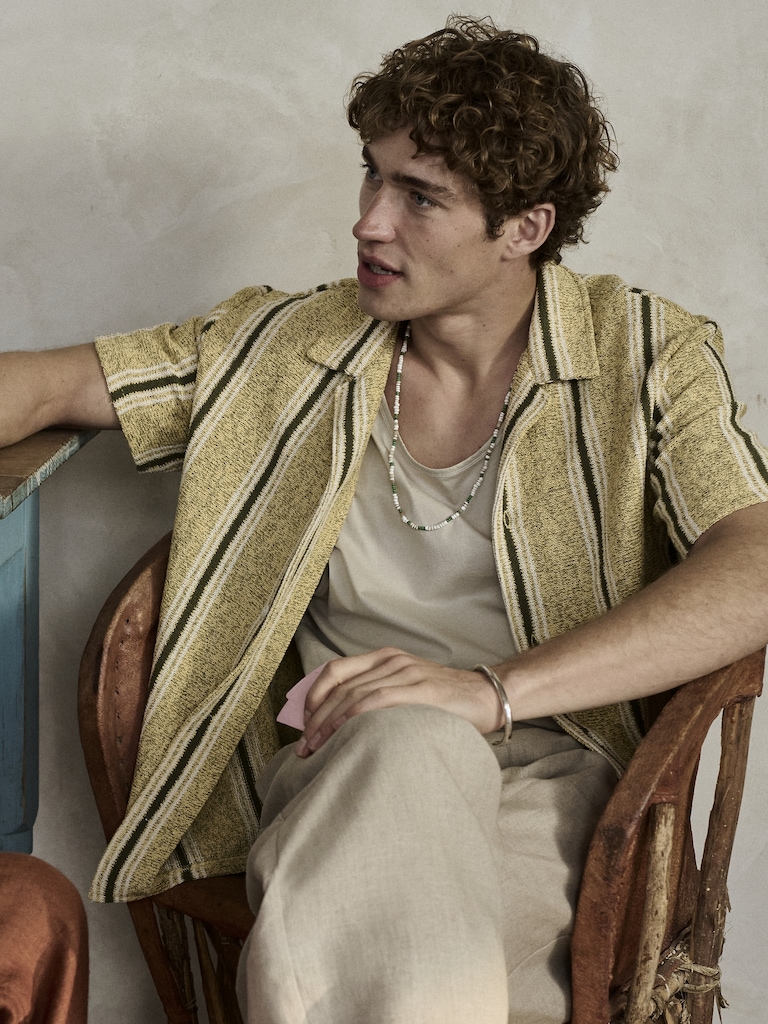 Relaxed-Fit Striped Resort Shirt