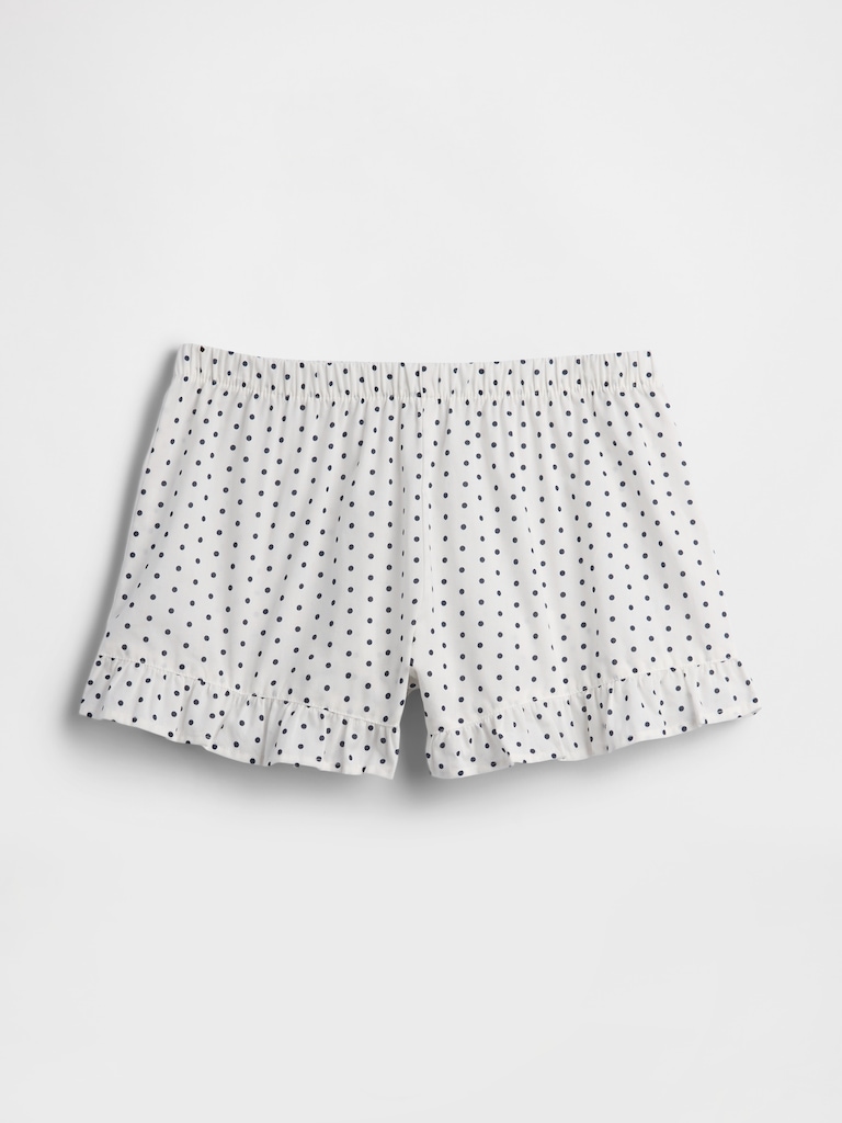 Ruffle Poplin PJ Shorts