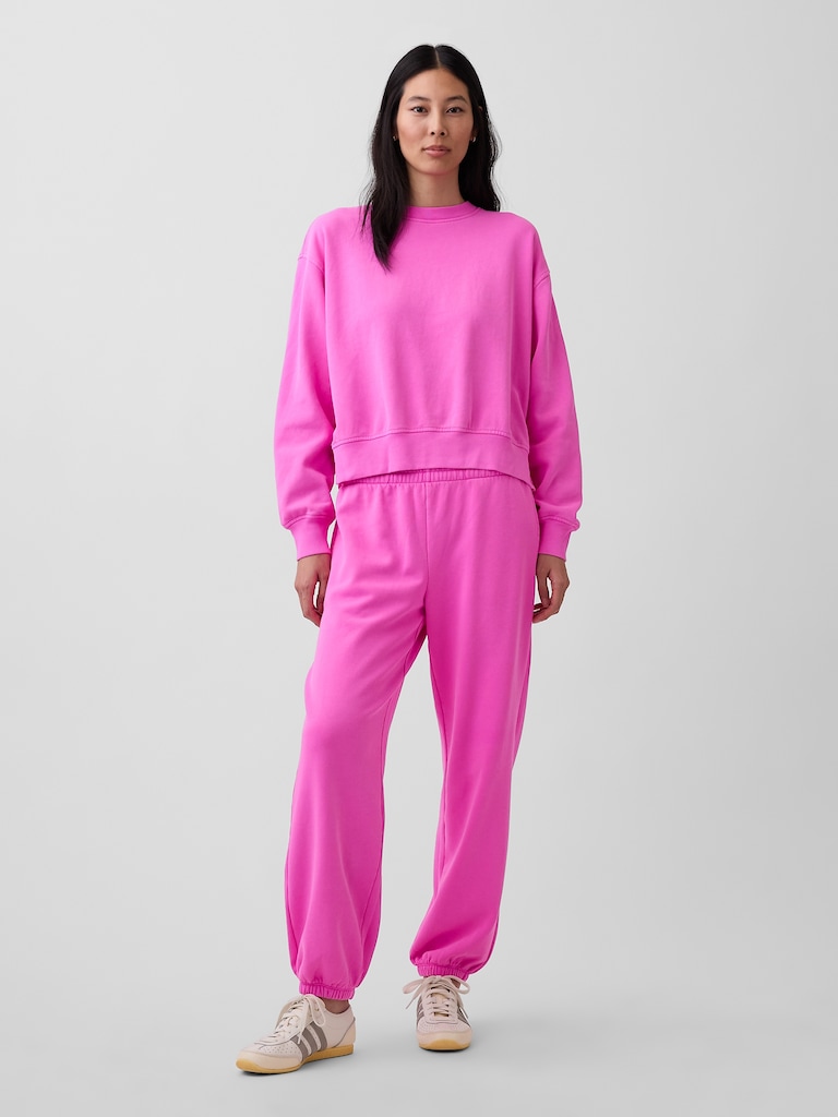 VintageSoft Oversized Split-Hem Sweatshirt