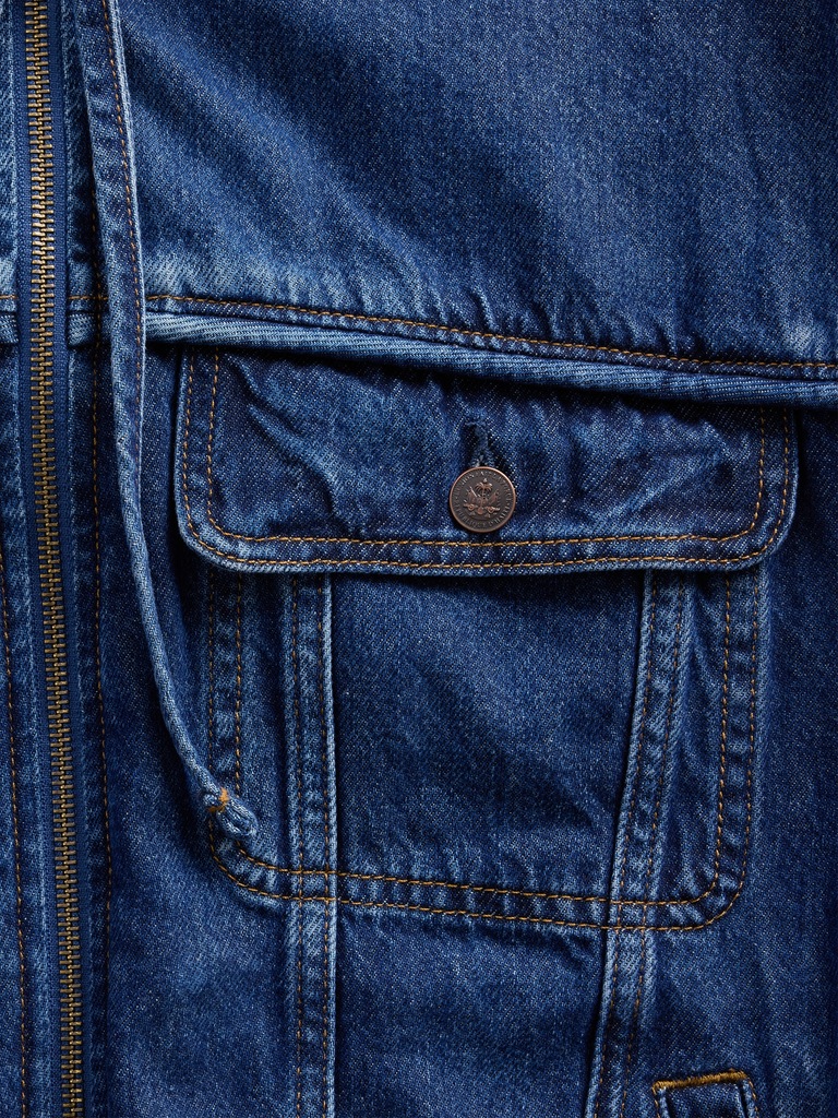 Gap × HFR Denim Zip Hoodie by Daveed Baptiste