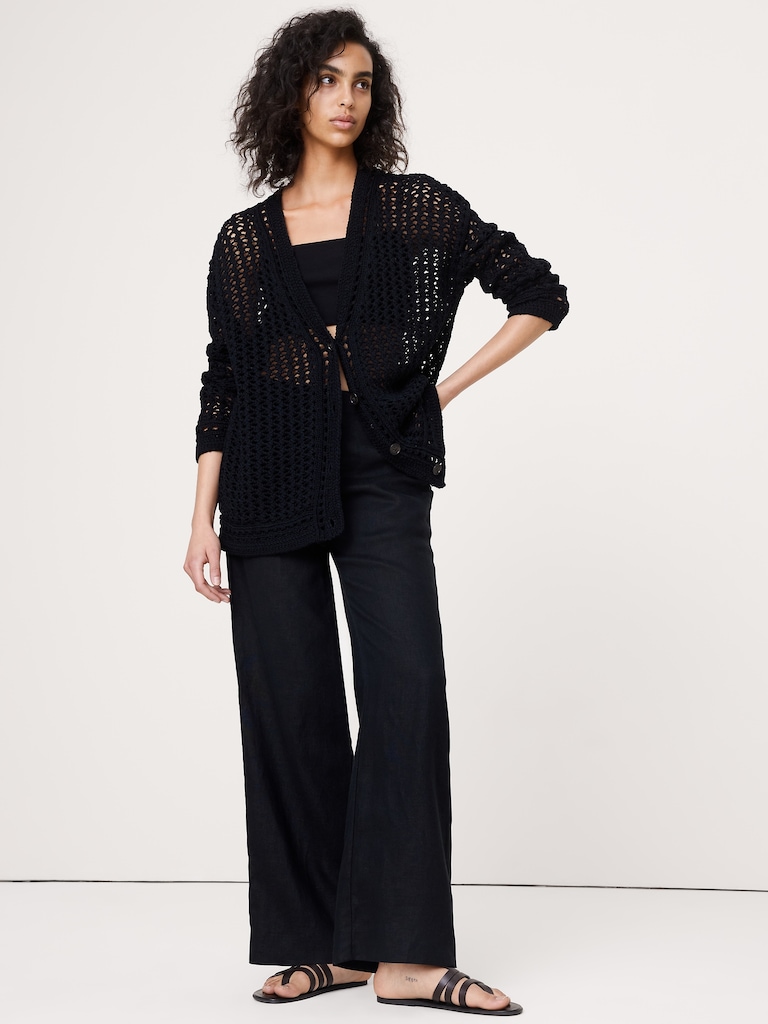 Cotton Crochet Cardigan