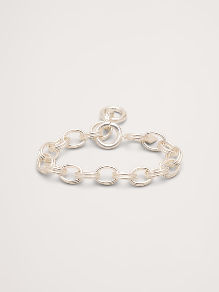 Double Oval Link Chain Bracelet