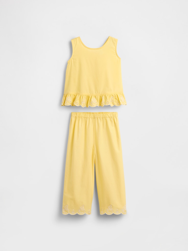 Baby & Toddler Eyelet Ruffle Outfit Set