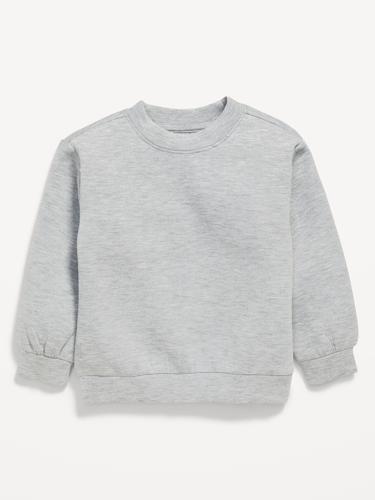 Oversized Bounce Fleece Crew-Neck Sweatshirt for Toddler Boys