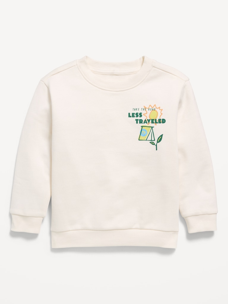 Oversized Long-Sleeve Graphic Sweatshirt for Toddler Boys