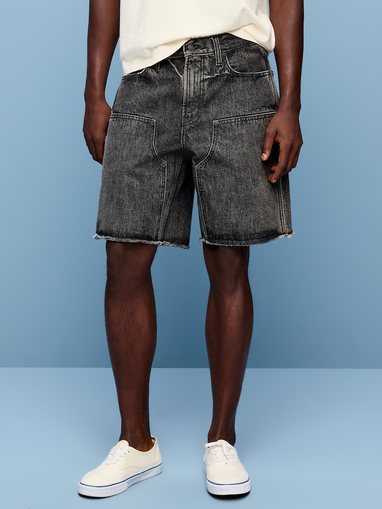 Baggy Carpenter Jean Shorts-- 10-inch inseam