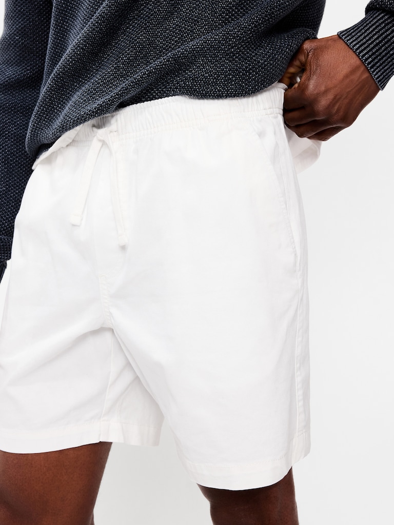 Twill Jogger Shorts -- 7-inch inseam