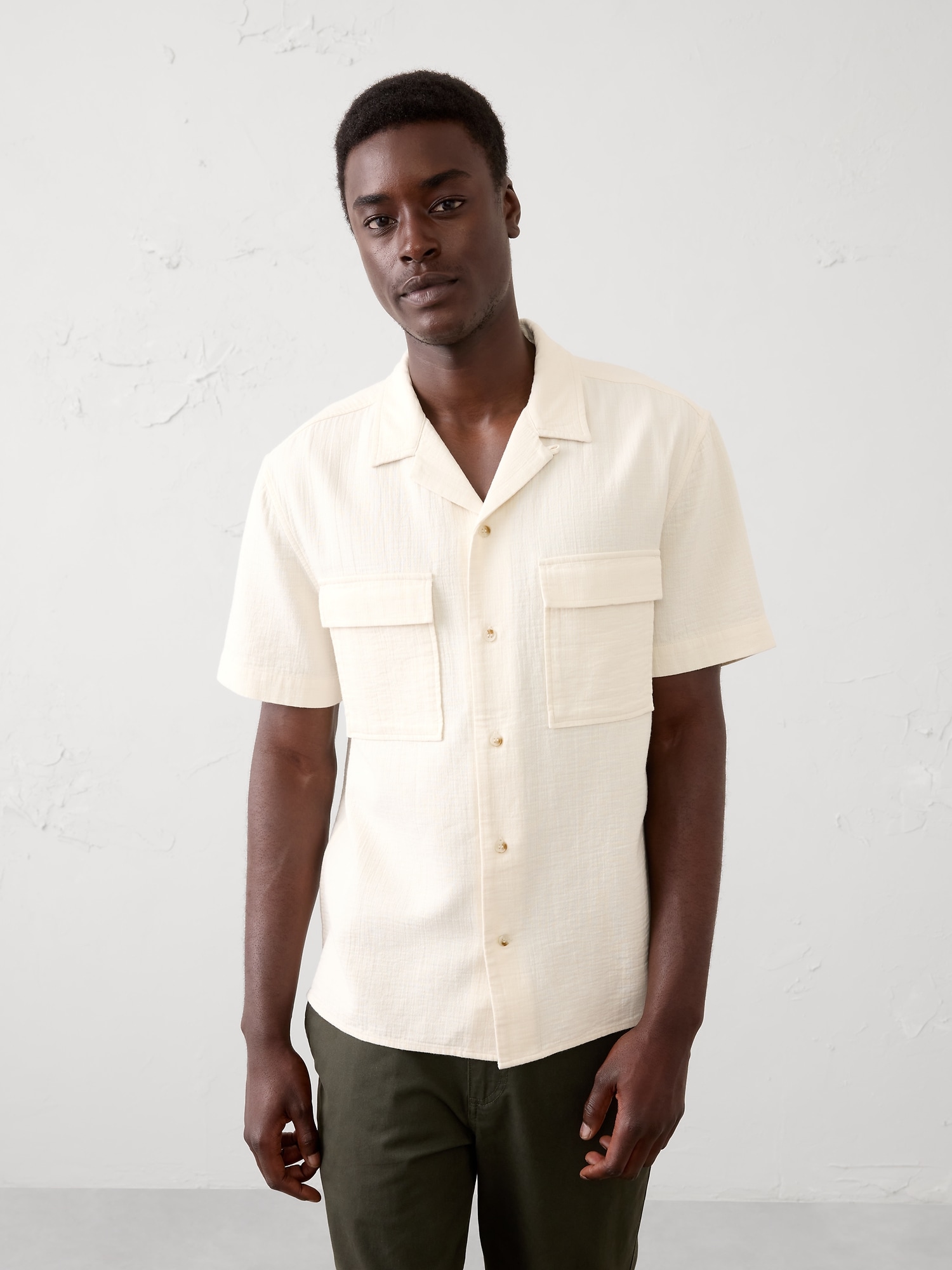 Men's White Casual Shirts | Banana Republic Factory Men's White Casual Shirts | Banana Republic Factory