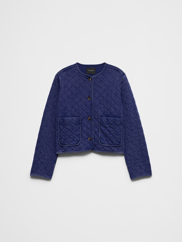 Quilted Knit Jacket