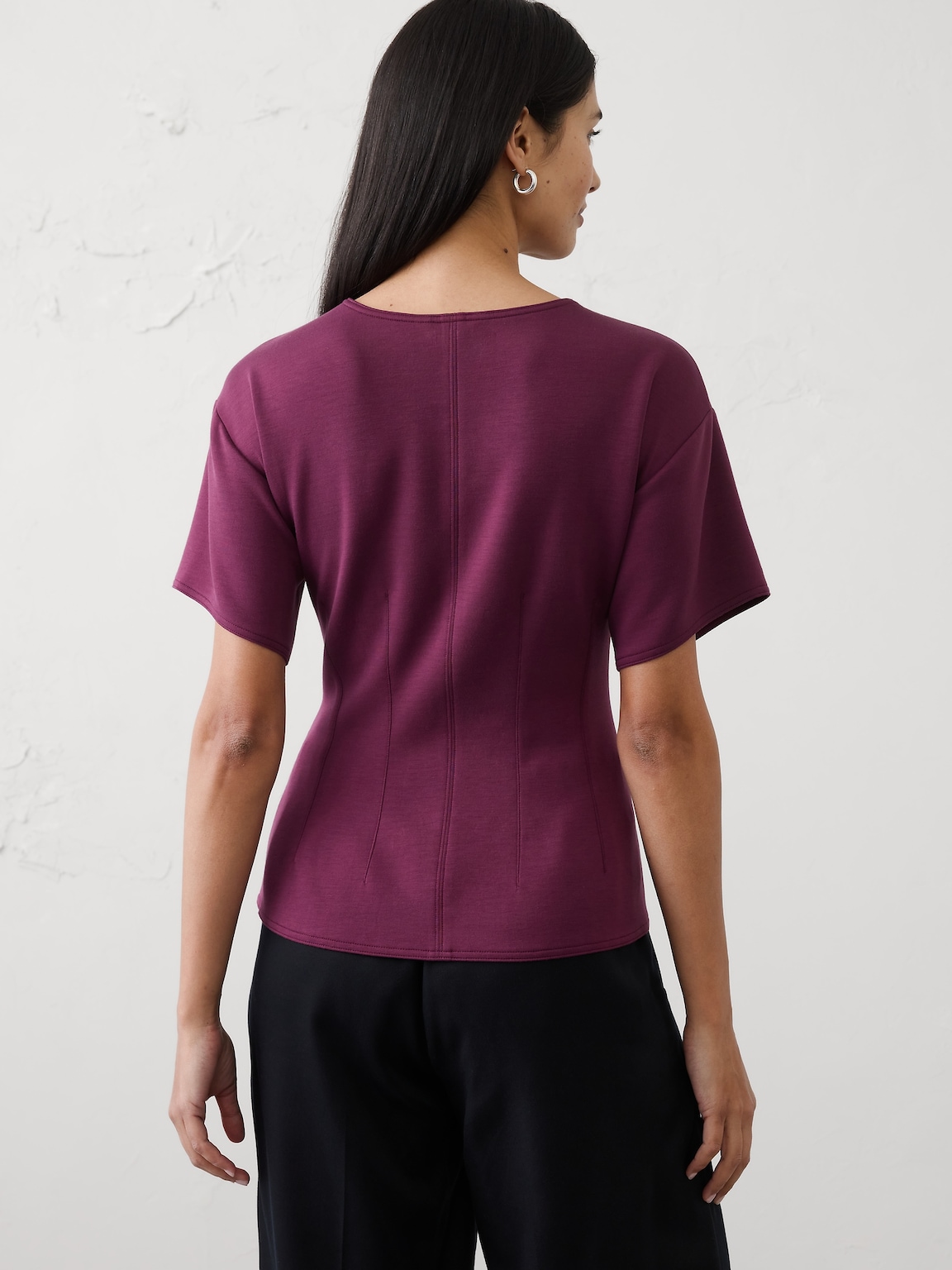 Soft Touch Seamed Top