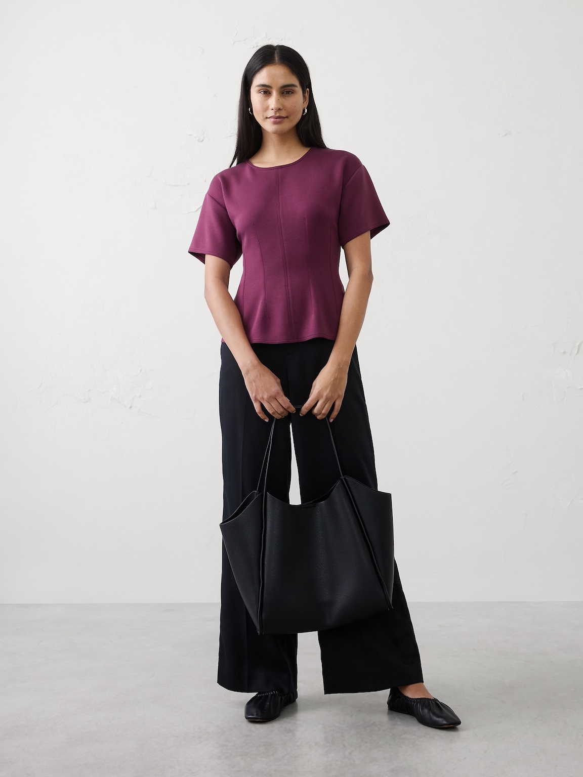 Soft Touch Seamed Top