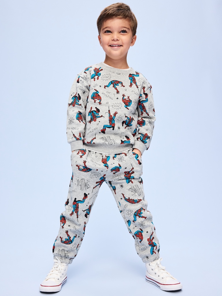 Old Navy x Marvel Spider-Man Oversized Sweatshirt and Joggers Set for Toddler Boys