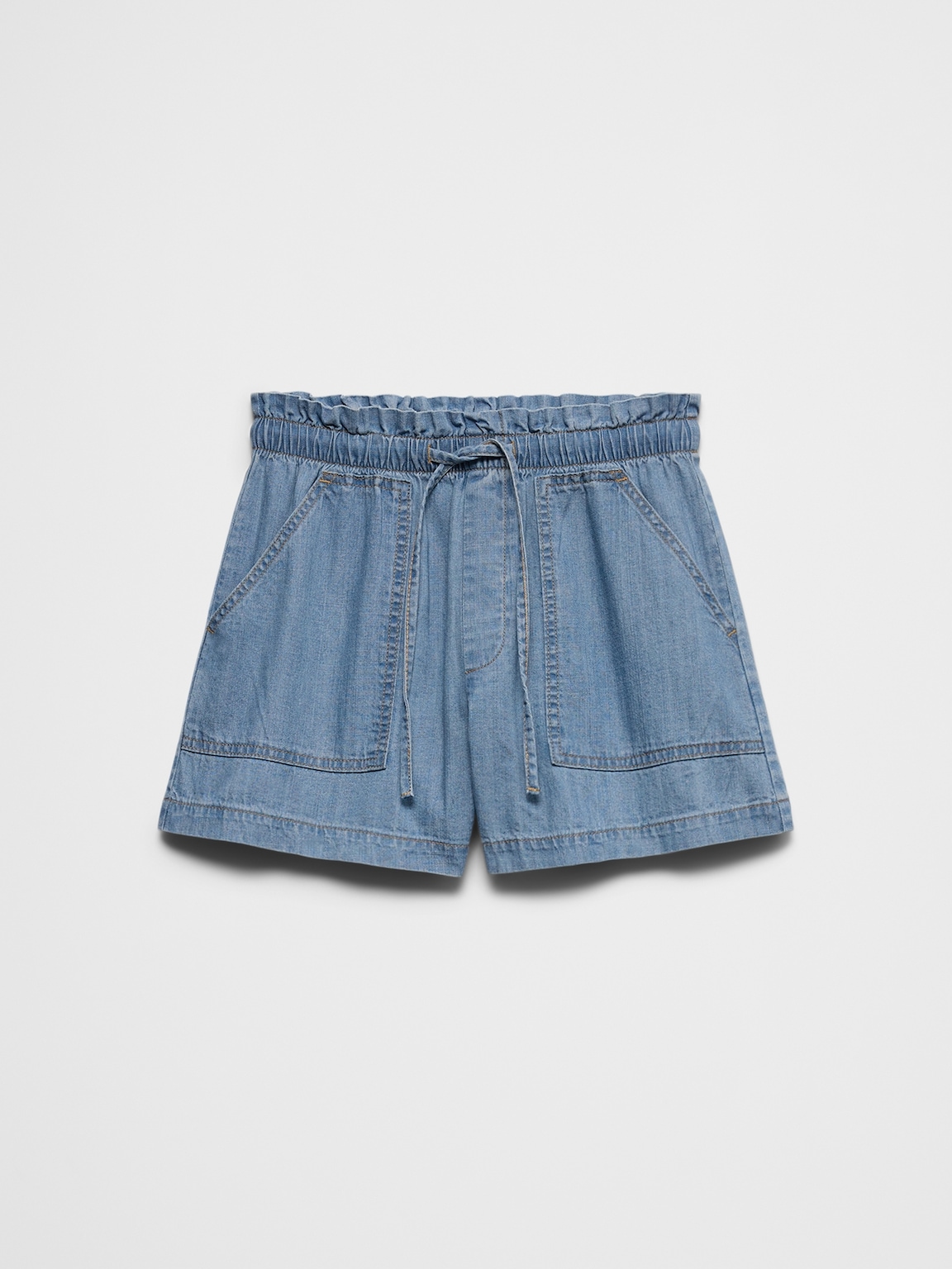 Mid-Rise Summerweight Denim Pull-On Short