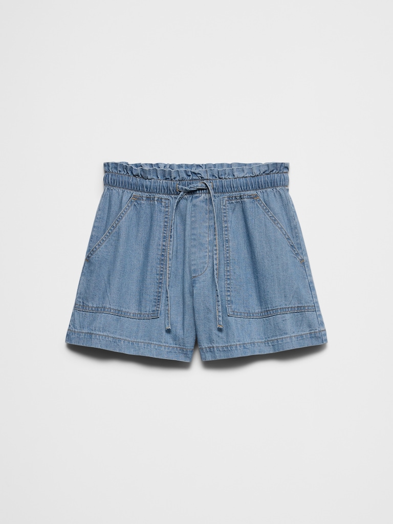 Mid-Rise Summerweight Denim Pull-On Short