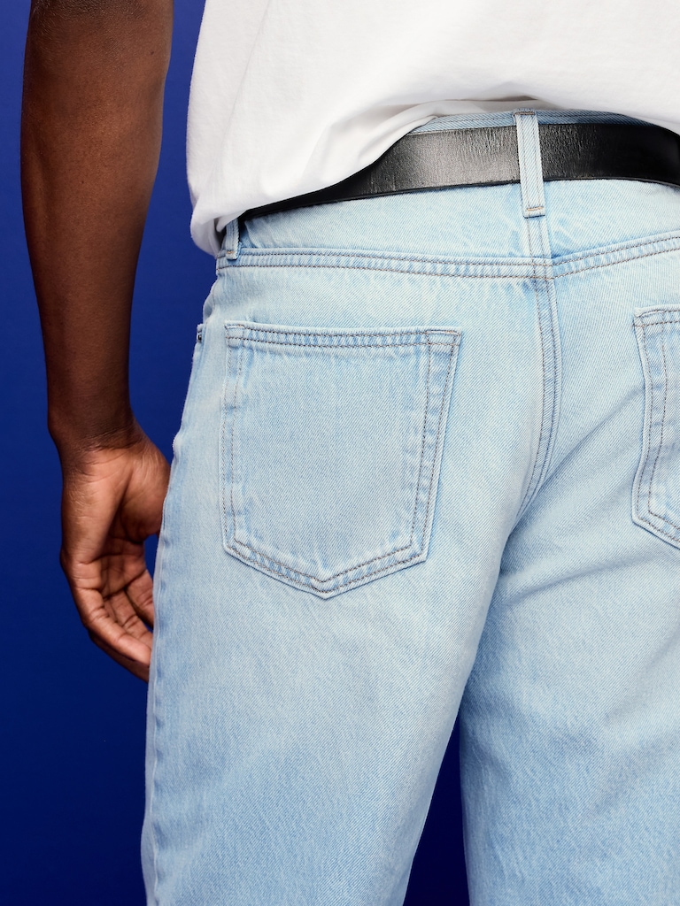 Structured Loose Non-Stretch Jeans