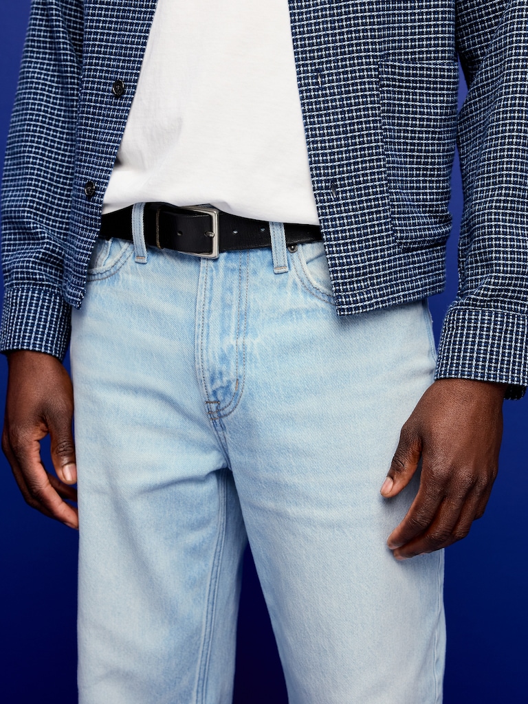 Structured Loose Non-Stretch Jeans