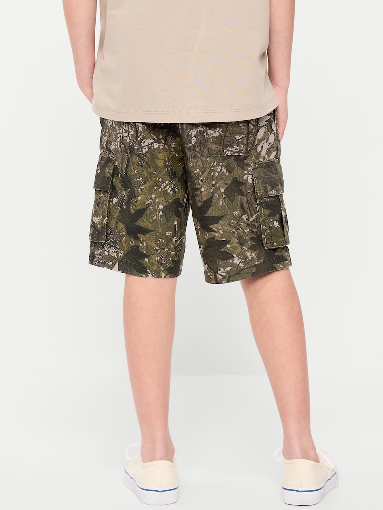 Knee Length Baggy Ripstop Cargo Shorts for Boys