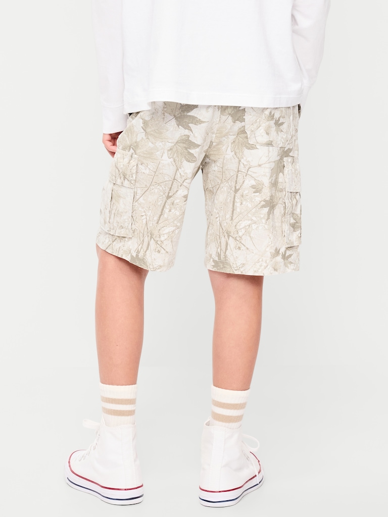 Knee Length Baggy Ripstop Cargo Shorts for Boys