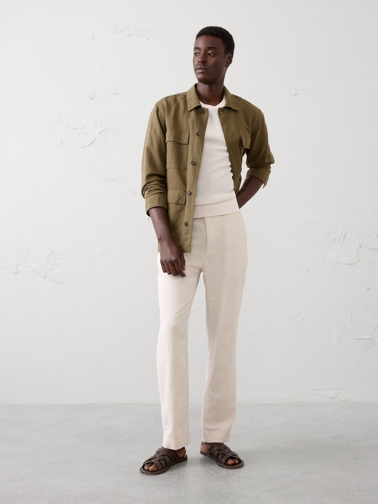 Slim-Fit Textured Sweater T-Shirt